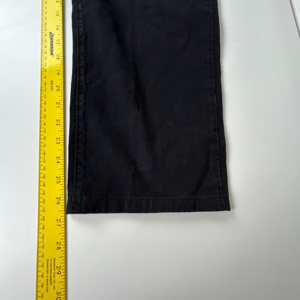 Umberto Bilancioni Jeans Mens EU 50 US 32x26.5 Italy Black Baggy Taper High Rise - Picture 6 of 15